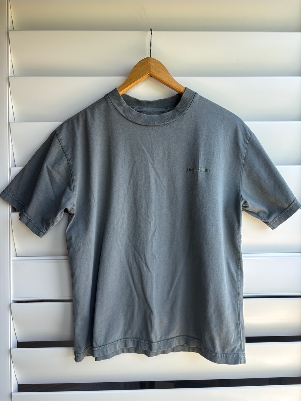 MATE the Label Slate Gray/green Short-Sleeve Crew Tee 100% organic cotton
